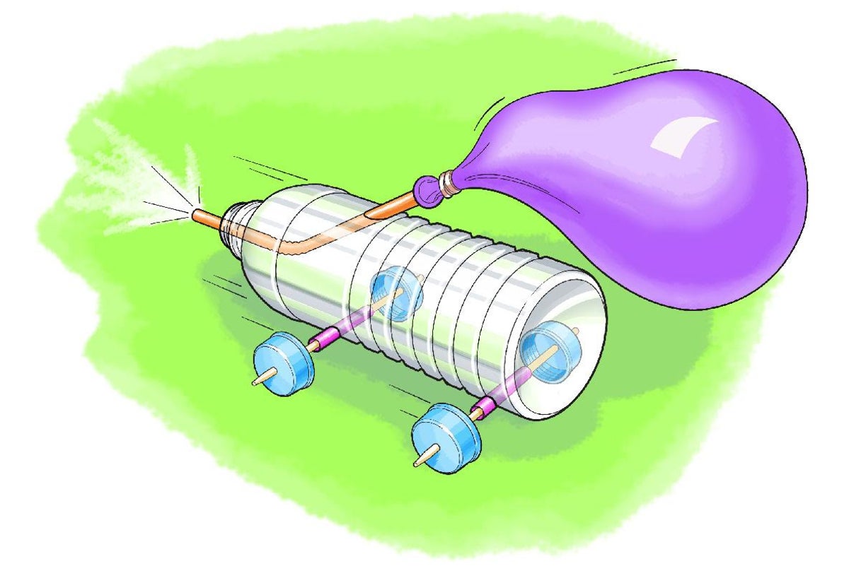 How to Make a Water Bottle Balloon Car