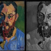 Matisse's multicolored face