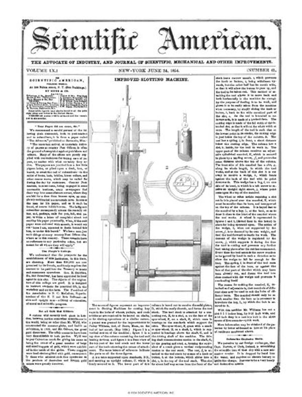 Scientific American Magazine Vol 9 Issue 41