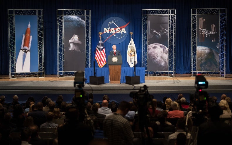 NASA Astronauts Could Fly to Moon-Orbiting Station by 2024, Pence Says