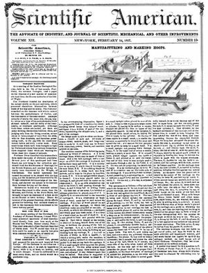 Scientific American Magazine Vol 12 Issue 23