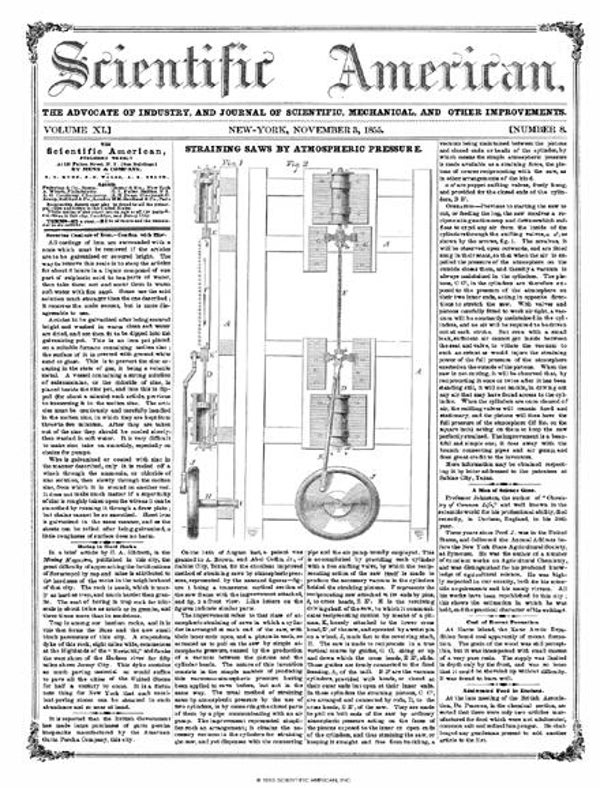 Scientific American Magazine Vol 11 Issue 8