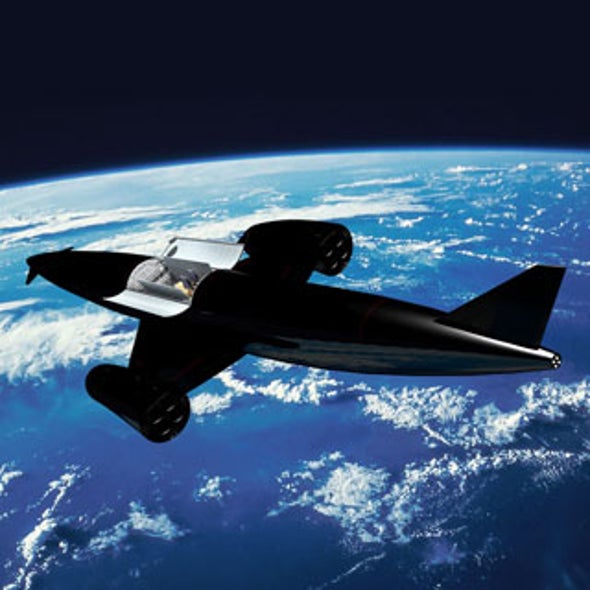 Flying a Reusable Space Plane Directly to Orbit