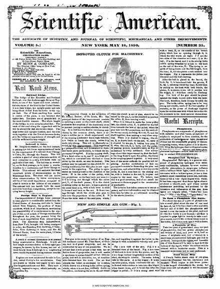 Scientific American Magazine Vol 5 Issue 35
