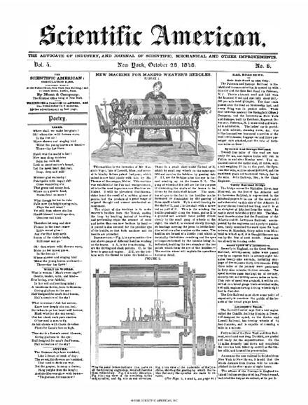 Scientific American Magazine Vol 4 Issue 6