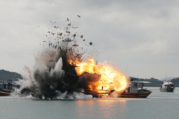 Blowing Up Illegal Fishing Boats Helps Indonesian Fishers