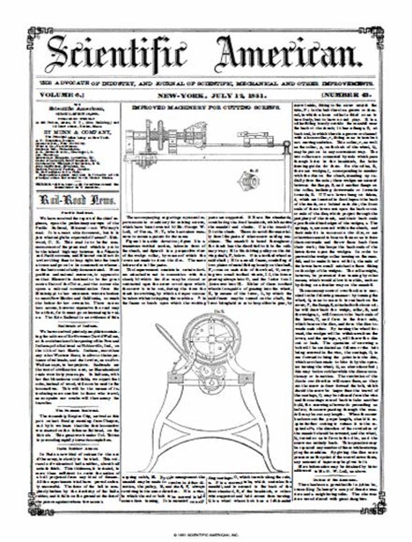 Scientific American Magazine Vol 6 Issue 43