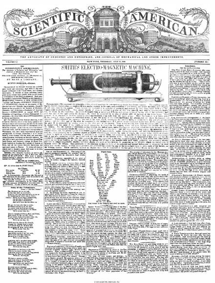 Scientific American Magazine Vol 1 Issue 44