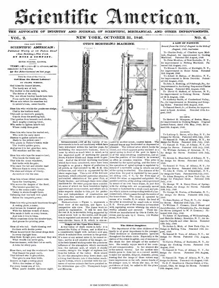 Scientific American Magazine Vol 2 Issue 6