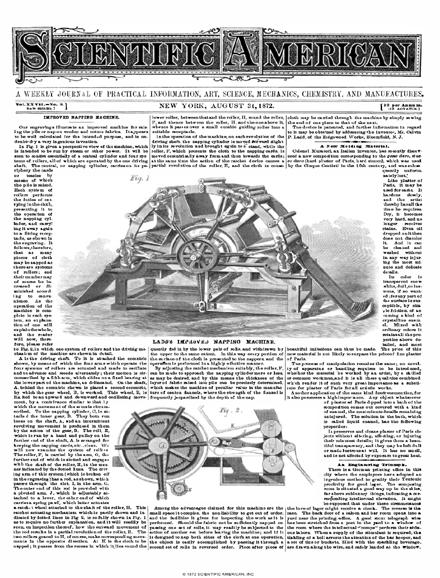 Scientific American Magazine Vol 27 Issue 9