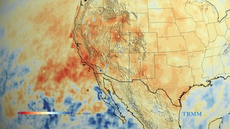 map of el nino in west coast