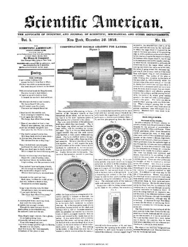 Scientific American Magazine Vol 4 Issue 15