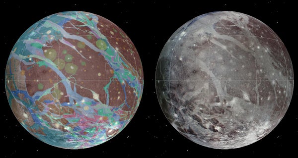 A global view of Ganymede.