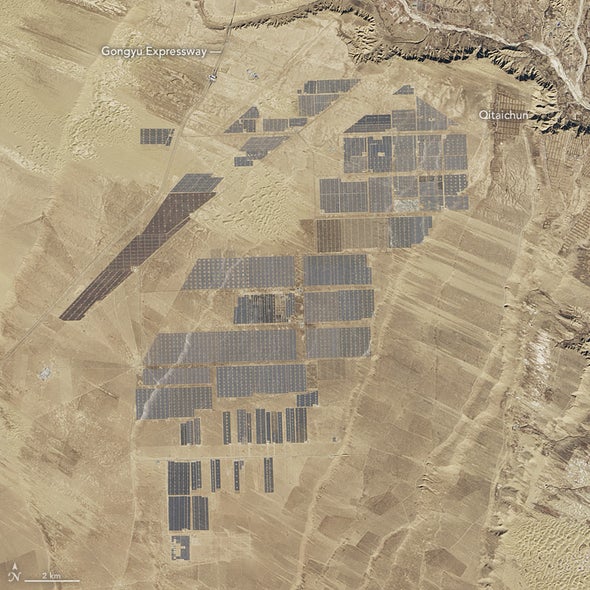 What 4 Million Solar Panels Look Like from Space