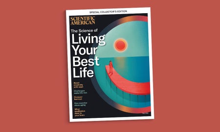 Cover of Scientific American's issue of "Living Your Best Life"