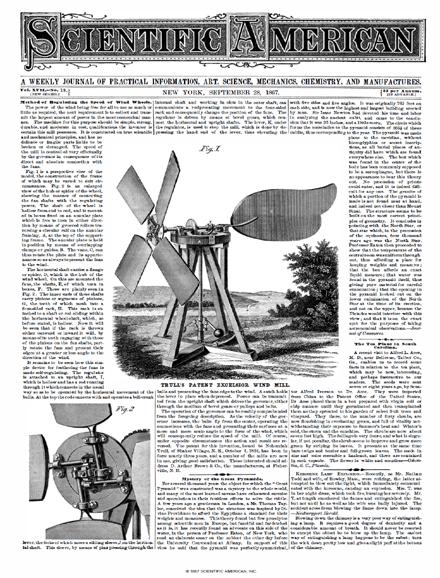 Scientific American Magazine Vol 17 Issue 13