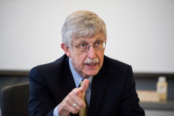 NIH Director Francis Collins to Stay On under Trump, for Now