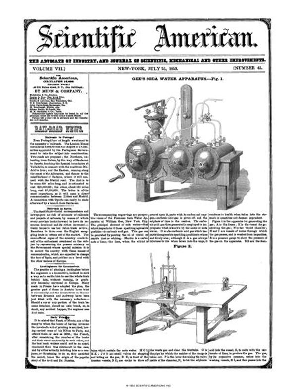 Scientific American Magazine Vol 7 Issue 45