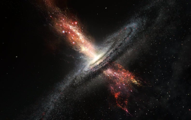 Cool Gas Circles the Milky Way's Supermassive Black Hole - Scientific  American