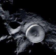 NASA's Gorgeous New Moon Image Paints Shackleton Crater in Light and Shadow