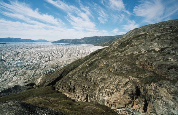 receding ice cap
