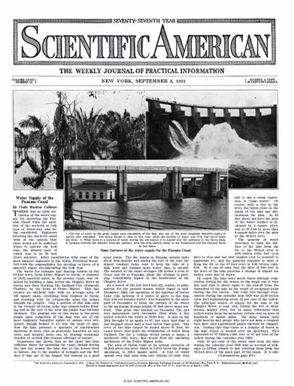 Scientific American Magazine Vol 125 Issue 10
