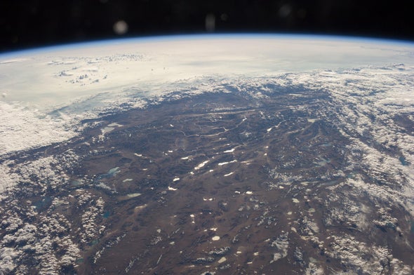 tibetan plateau from space