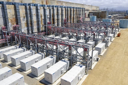 Commercial battery storage unit