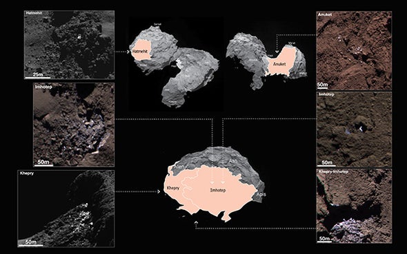 Signs of Water Ice Detected on Comet Surface