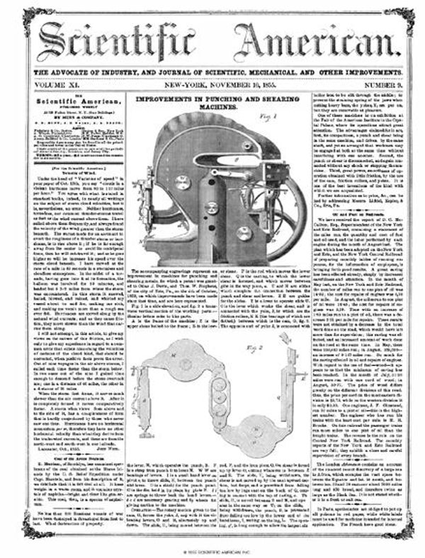 Scientific American Magazine Vol 11 Issue 9