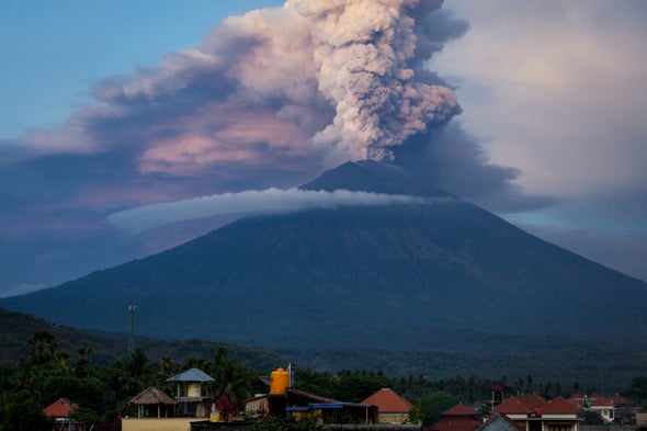 Scientists Watch and Wait as Bali's Menacing Volcano Rumbles