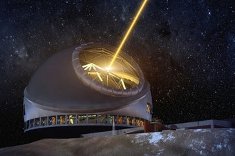 Illustration of the Thirty Meter Telescope