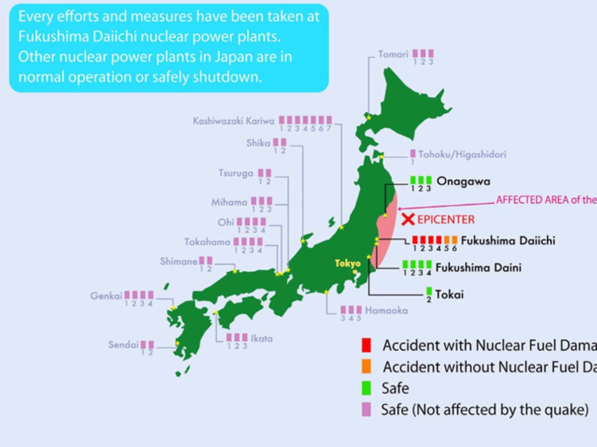 Map reveals status of Japan's 54 nuclear reactors | Scientific American