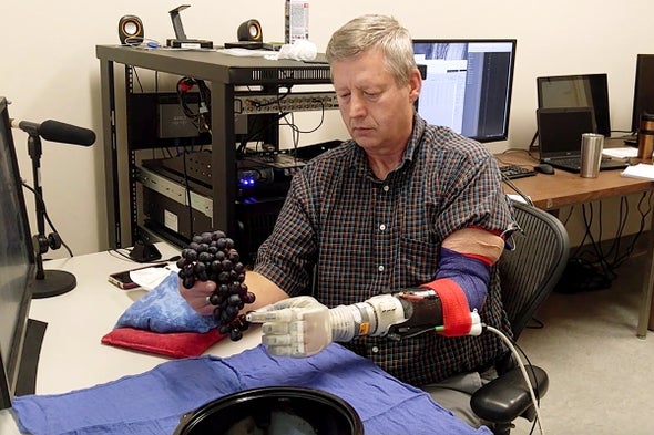 A Robot Hand Helps Amputees "Feel" Again