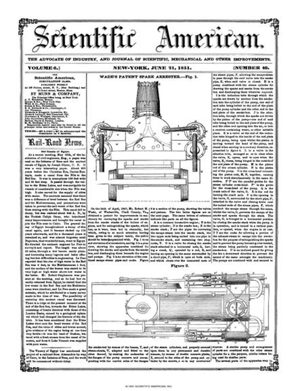 Scientific American Magazine Vol 6 Issue 40