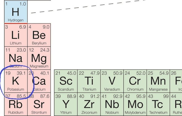 Squeezed Potassium Atoms Straddle Liquid and Solid