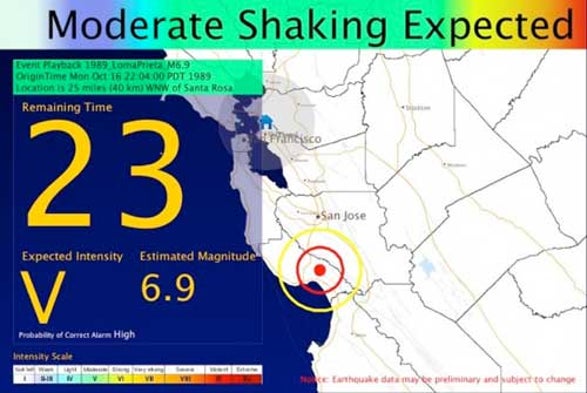 who will pay for an earthquake warning system on the west coast