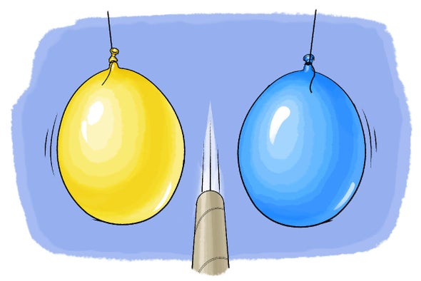 Balloon Magic With Bernoulli S Principle Scientific American