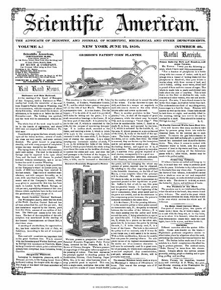 Scientific American Magazine Vol 5 Issue 40