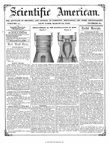 Scientific American Magazine Vol 5 Issue 28