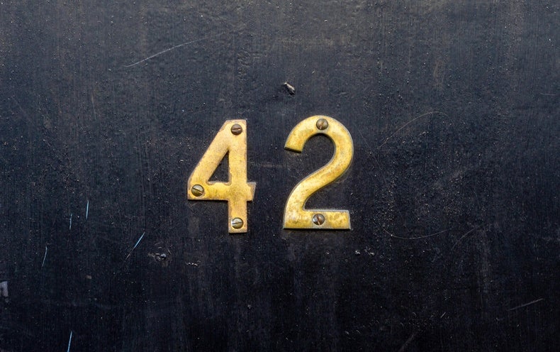 For Math Fans A Hitchhiker S Guide To The Number 42 Scientific American