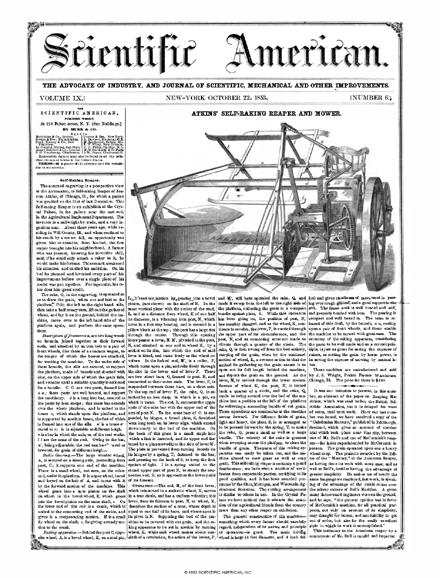 Scientific American Magazine Vol 9 Issue 6