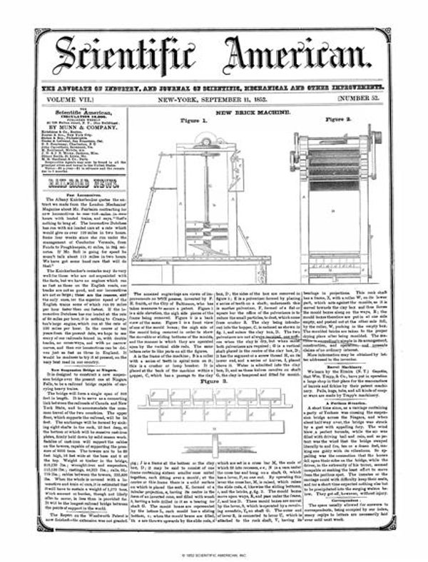 Scientific American Magazine Vol 7 Issue 52