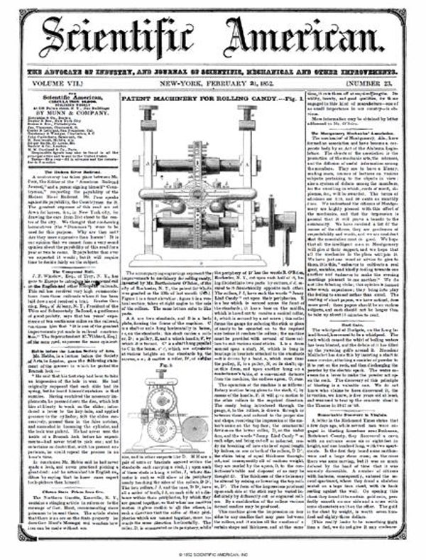 Scientific American Magazine Vol 7 Issue 23