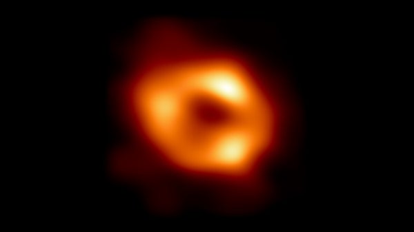 An image of Sagittarius A*, the supermassive black hole at the center of the Milky Way.