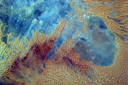 Satellite image of the Sahara Desert