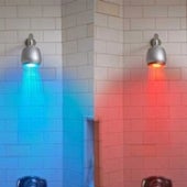Temperature-Controlled Shower Indicator Light: