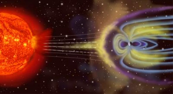 Solar Jets Cause Standing Waves in Earth's Magnetic Field