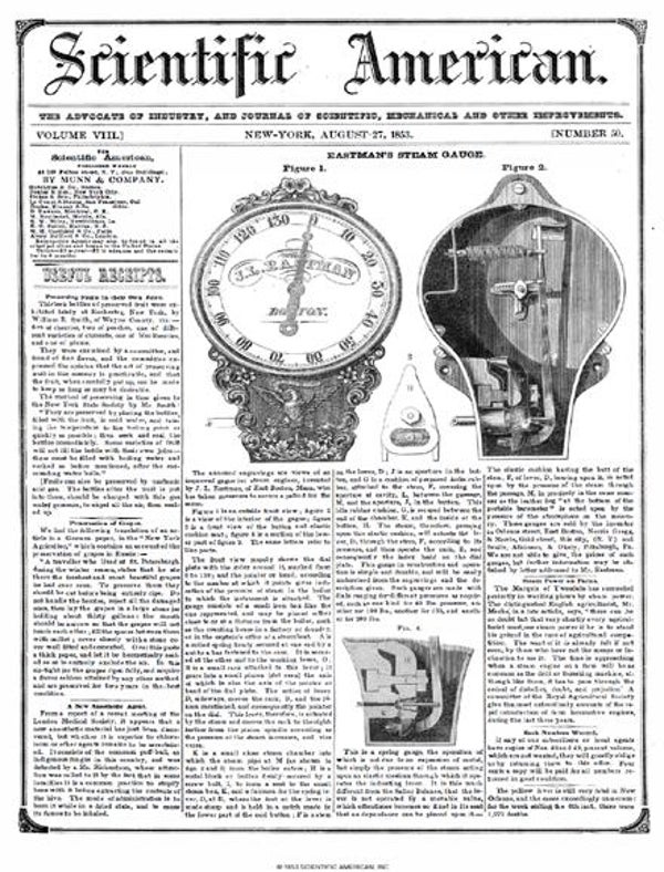 Scientific American Magazine Vol 8 Issue 50