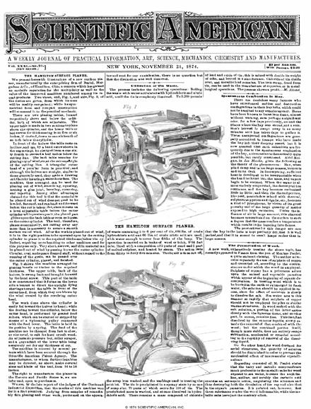 Scientific American Magazine Vol 31 Issue 21